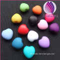 14mm Acrylic Mix Colors Frosted Heart Shape Big Ball Beads for Diy Jewelry